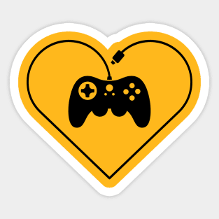 Gamer fan D-pad heart Sticker